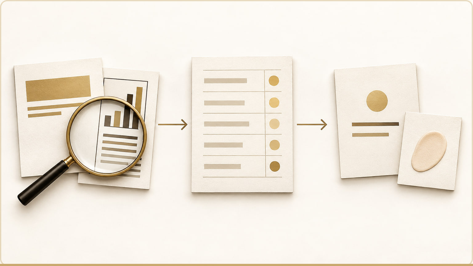 A three-step diagram moves from checking a claim’s supporting evidence to reviewing ingredients and then introducing one new product with an appropriate small-area test.